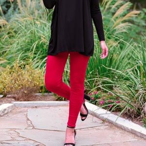 NEW ❤️❤️❤️ Jess Lea Red Velvet Leggings, in XLarge